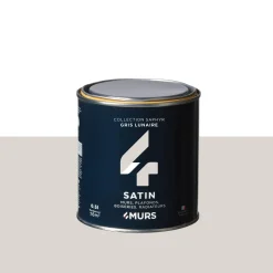 Saphyr Peinture Finition Peinture gris lunaire Satiné 0,5 L - 4MURS