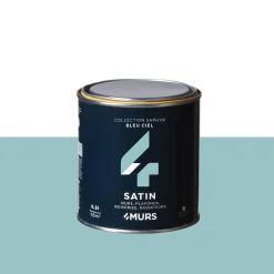 Saphyr Peinture Finition Peinture bleu ciel Satiné 0,5 L - 4MURS