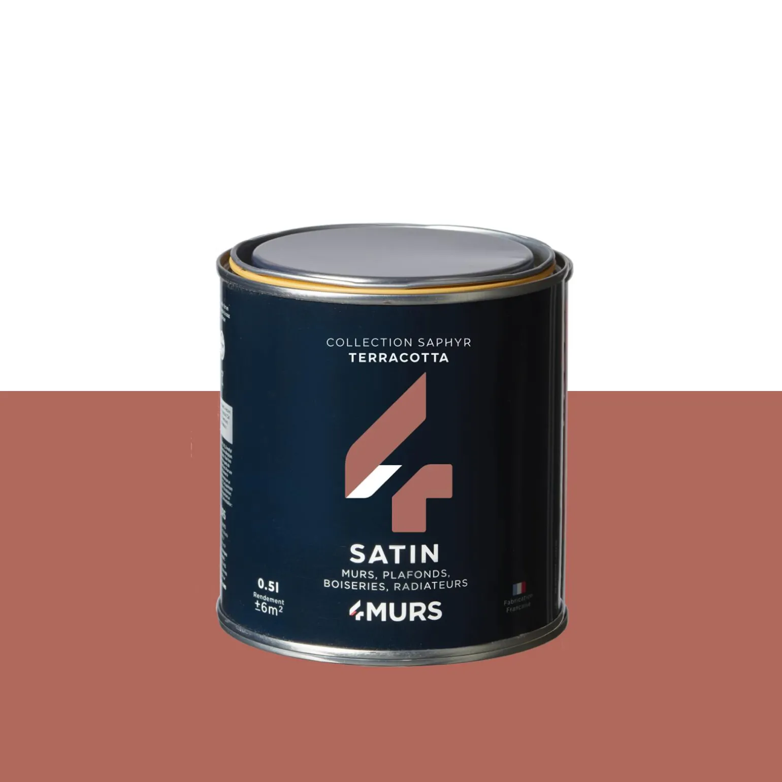 Saphyr Peinture Finition Peinture terracotta Satiné 0,5 L - 4MURS