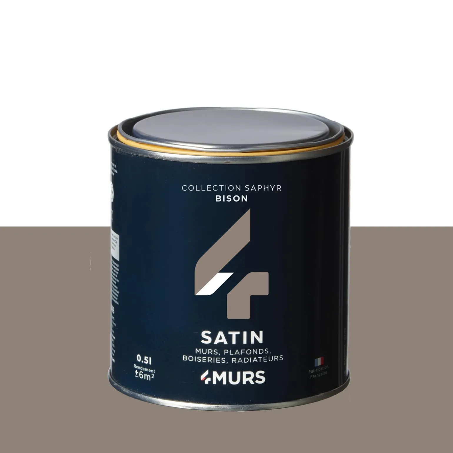 Saphyr Peinture Finition Peinture bison Satiné 0,5 L - 4MURS