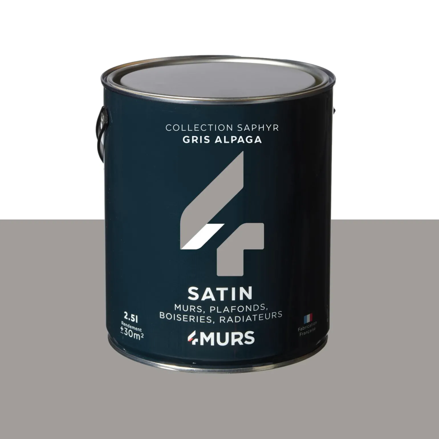 Saphyr Peinture Multi-supports Peinture gris alpaga Satiné - 4MURS