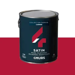 Saphyr Peinture Multi-supports Peinture carmin Satiné - 4MURS