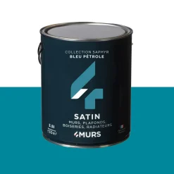 Saphyr Peinture Multi-supports Peinture bleu pétrole Satiné - 4MURS