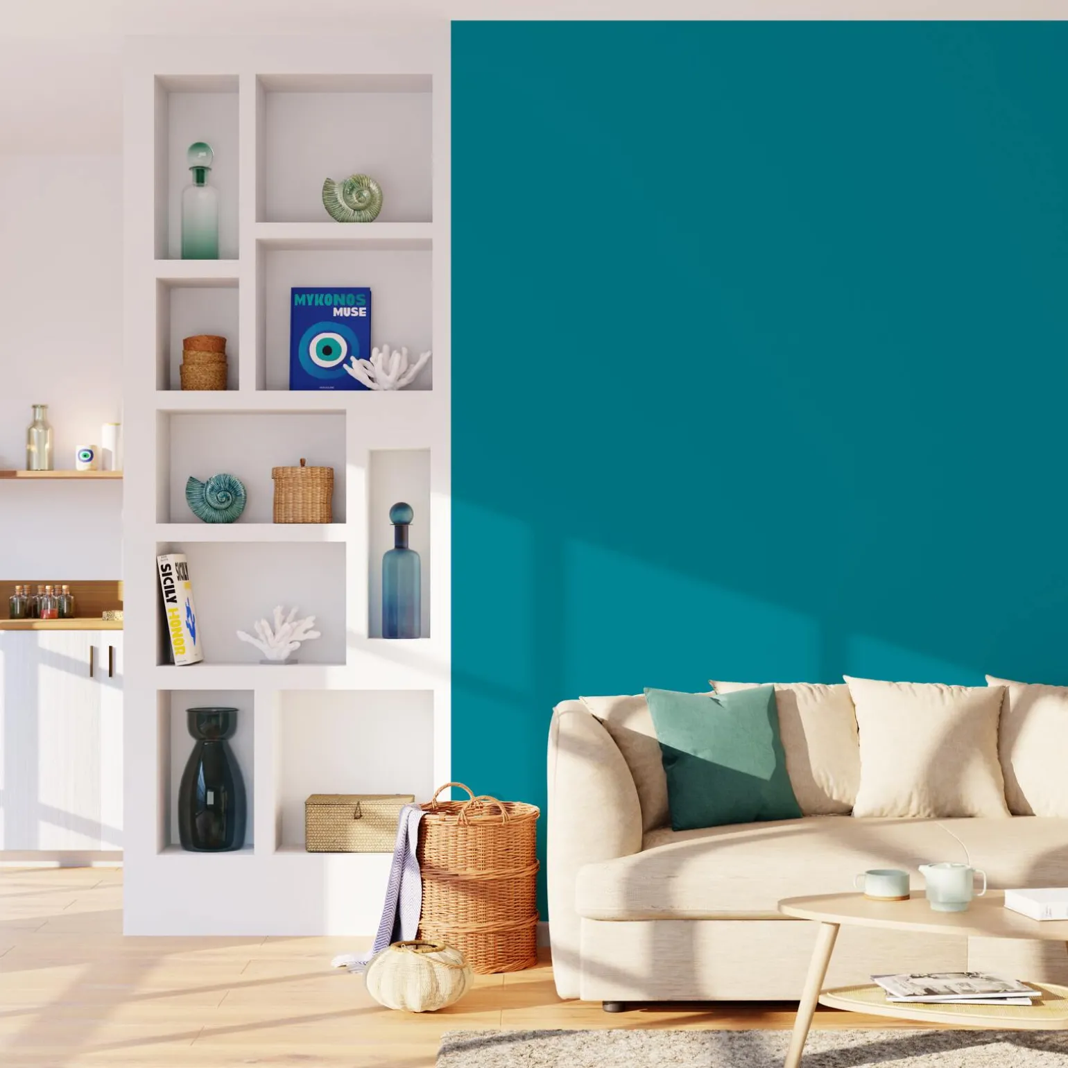 Saphyr Peinture Multi-supports Peinture bleu pétrole Satiné - 4MURS
