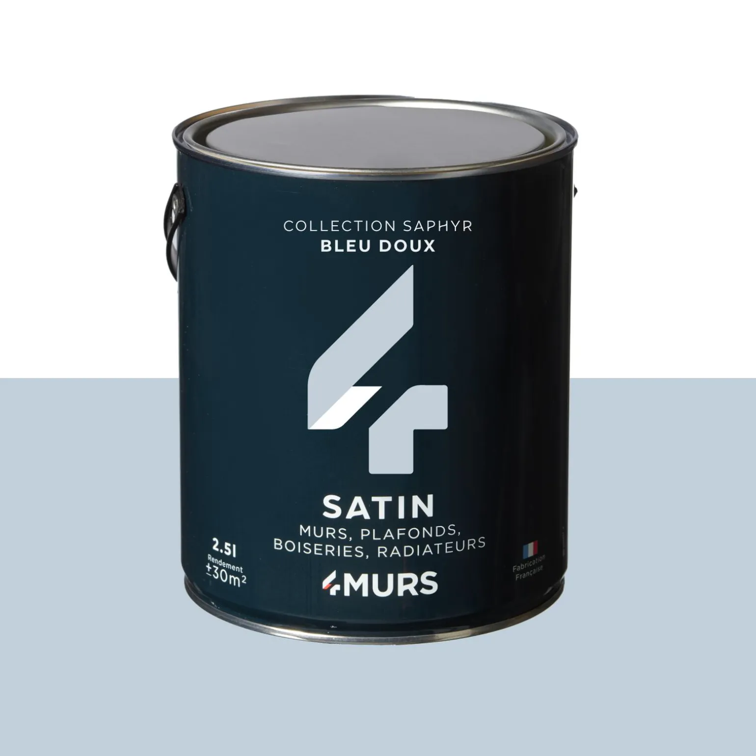 Saphyr Peinture Multi-supports Peinture bleu doux Satiné - 4MURS