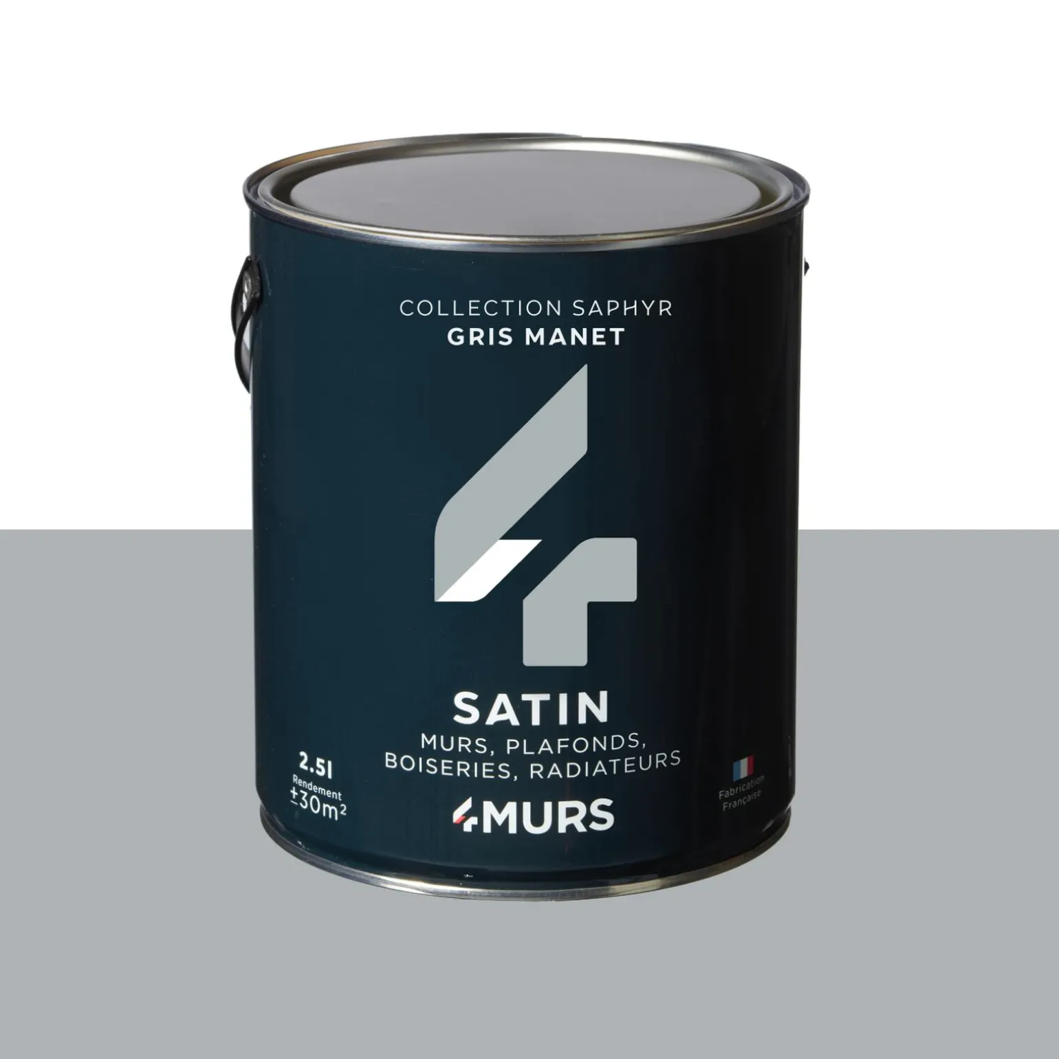 Saphyr Peinture Multi-supports Peinture gris manet Satiné - 4MURS