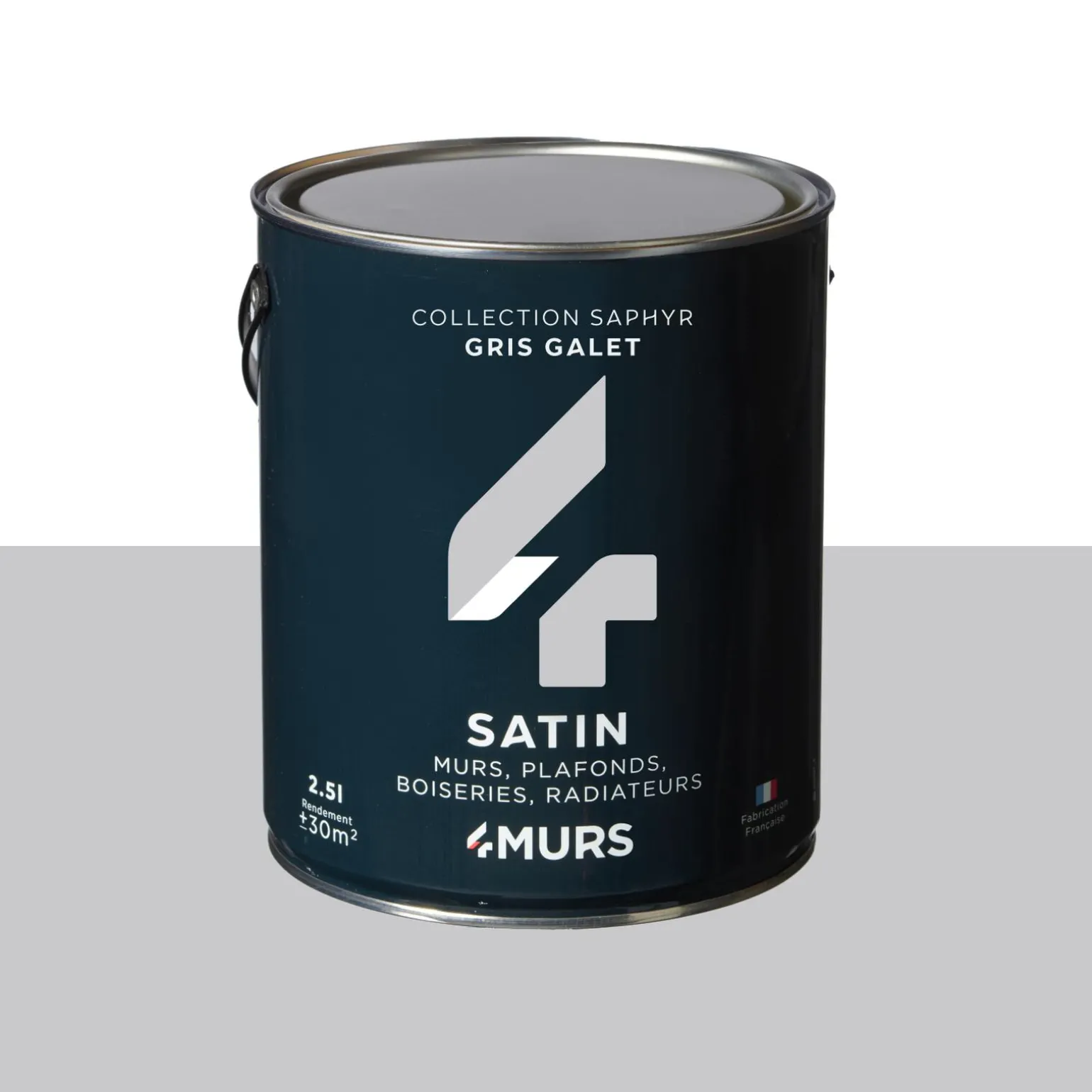 Saphyr Peinture Multi-supports Peinture gris galet Satiné - 4MURS