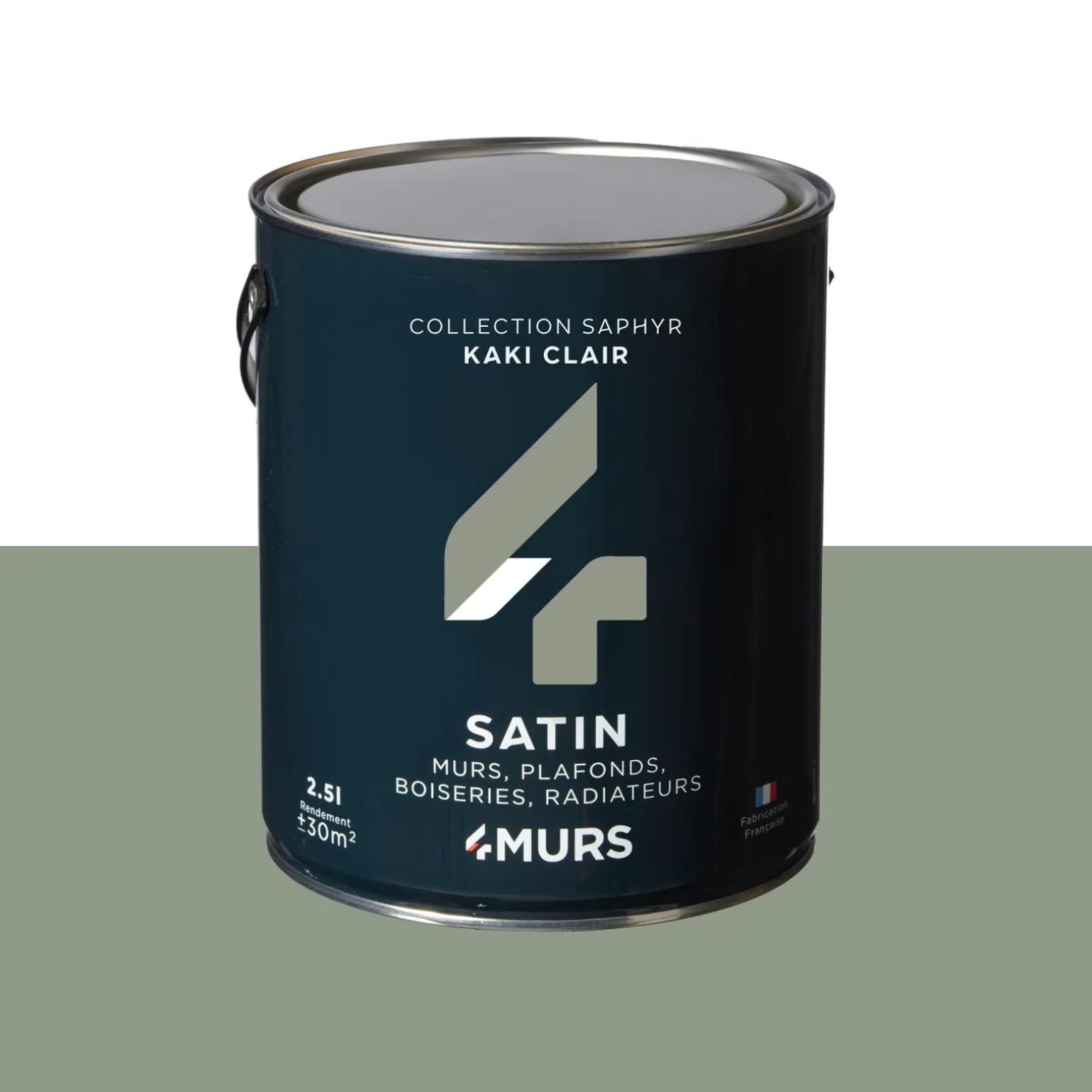 Saphyr Peinture Multi-supports Peinture kaki clair Satiné - 4MURS