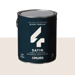 Saphyr Peinture Multi-supports Peinture blanc vanille Satiné - 4MURS