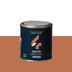 Saphyr Peinture Peinture orange cuivré Satiné 0,5 L - 4MURS