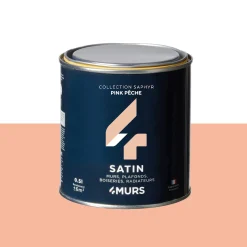 Saphyr Peinture Peinture Pink pêche Satiné 0,5 L - 4MURS