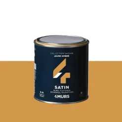 Saphyr Peinture Peinture jaune ambré Satiné 0,5 L - 4MURS