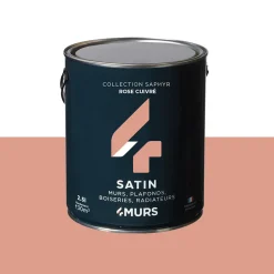 Saphyr Peinture Peinture rose cuivré Satiné 2,5 L - 4MURS