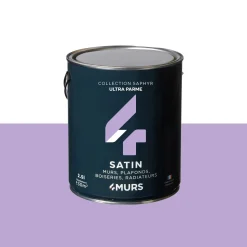 Saphyr Peinture Peinture ultra parme Satiné 2,5 L - 4MURS