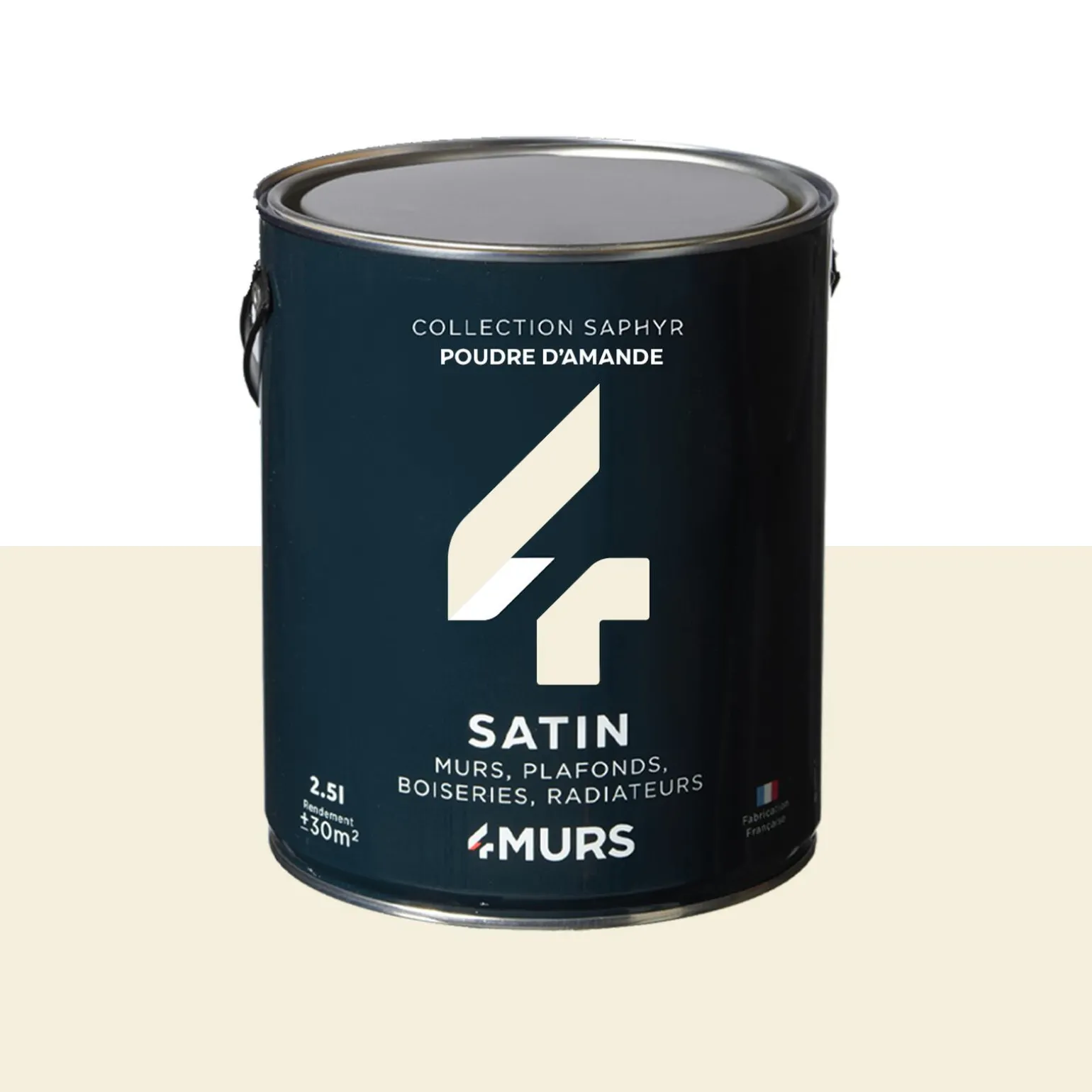 Saphyr Peinture Peinture poudre d'amande Satiné 2,5 L - 4MURS