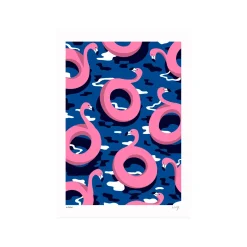 Sergeant Paper Affiche FLAMINGO PARTY 2 A3 30 x 42 cm - 4MURS