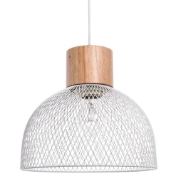 SEYNAVE Suspension BEDWOOD coloris blanc et brun 20 x 25 cm - 4MURS