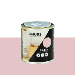 So Quick Peinture Peinture bouton de rose Satiné 0,5 L - 4MURS
