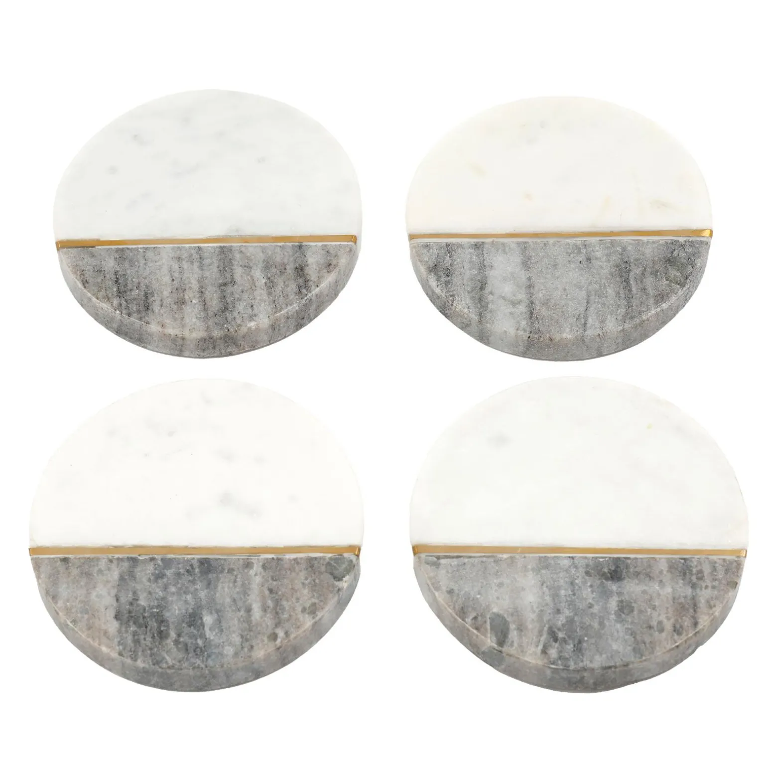 Sous-verre IDA coloris marbre blanc / gris - 4MURS