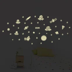 Sticker phosphorescent SPACE coloris noir - 4MURS