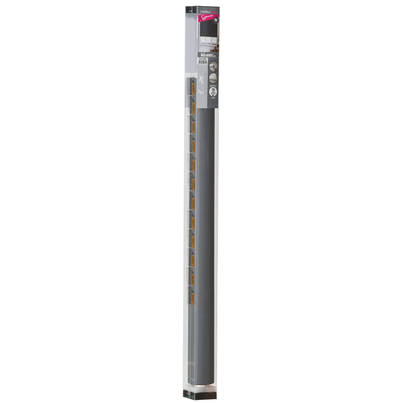 Store enrouleur CREPUSCULE coloris anthracite 60 x 250 cm - 4MURS