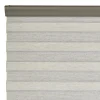 Store jour/nuit SOLSTICE coloris blanc / noir 180 x 250 cm - 4MURS