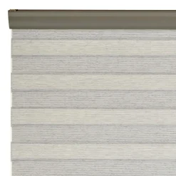 Store jour/nuit SOLSTICE coloris blanc / noir 180 x 250 cm - 4MURS