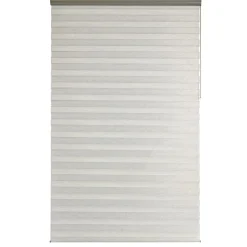 Store jour/nuit SOLSTICE coloris blanc / noir 150 x 250 cm - 4MURS