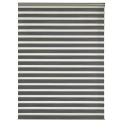 Store jour/nuit SOLSTICE coloris noir/blanc 180 x 250 cm - 4MURS