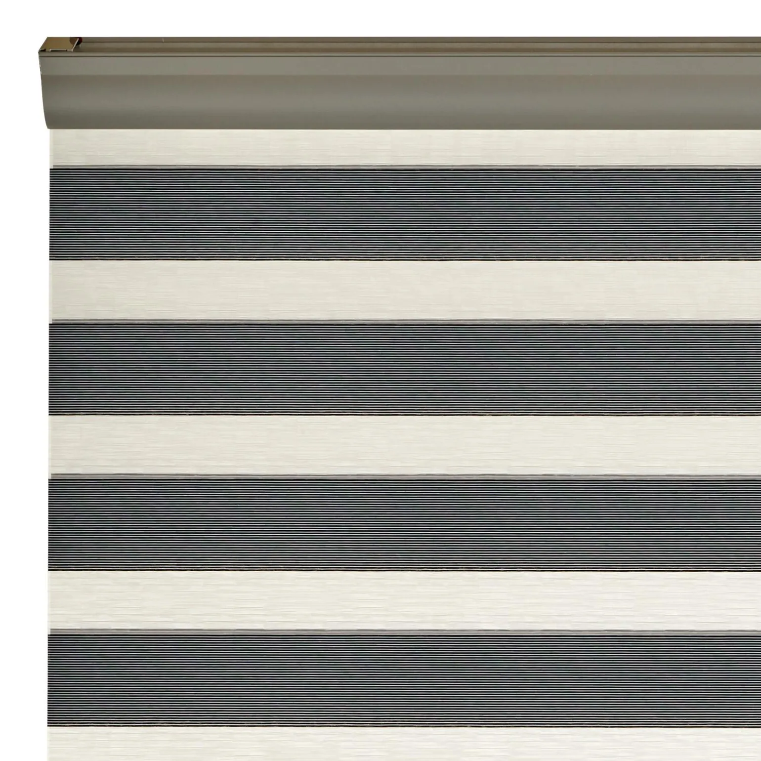 Store jour/nuit SOLSTICE coloris noir/blanc 60 x 250 cm - 4MURS