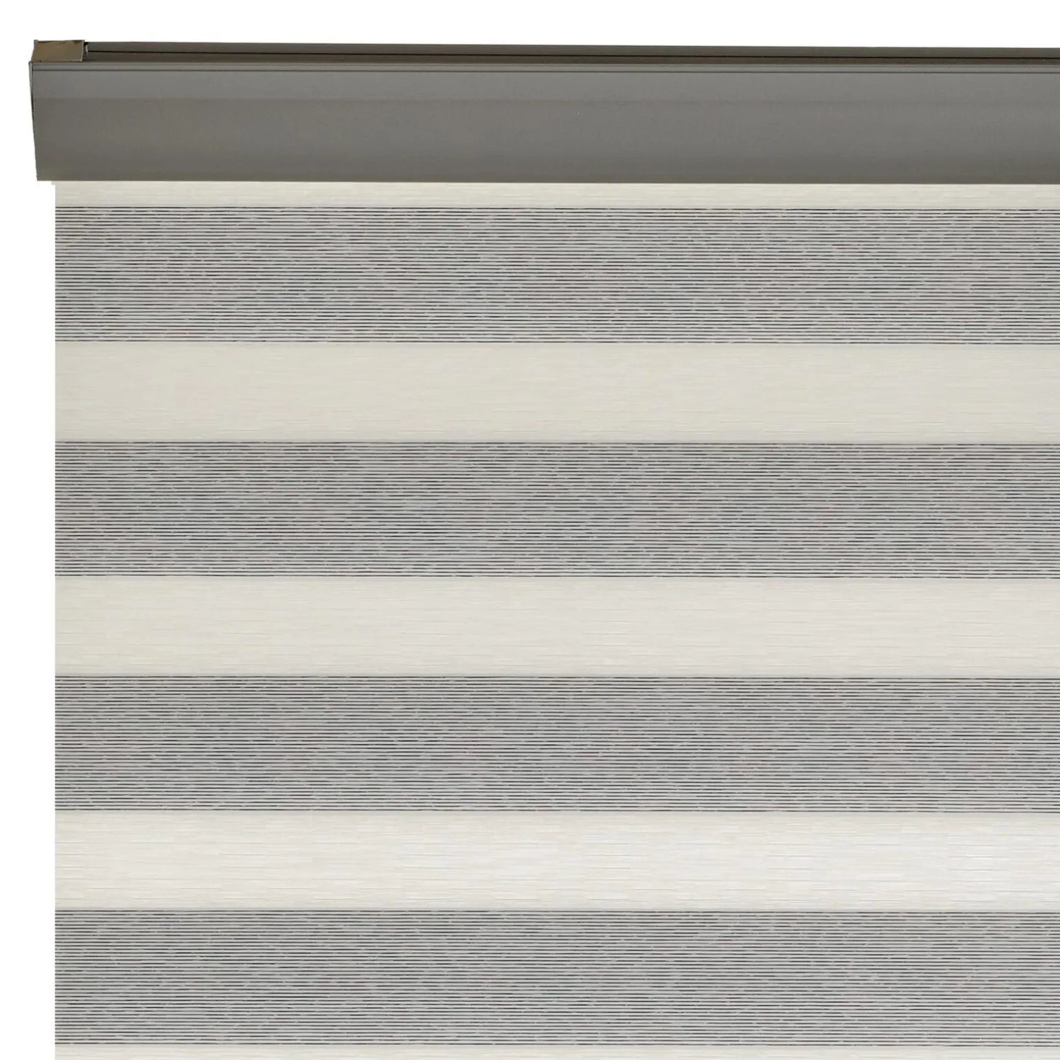 Store jour/nuit SOLSTICE coloris blanc / noir 60 x 250 cm - 4MURS