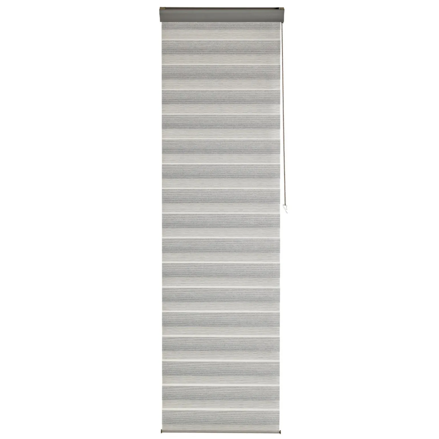 Store jour/nuit SOLSTICE coloris blanc / noir 60 x 250 cm - 4MURS