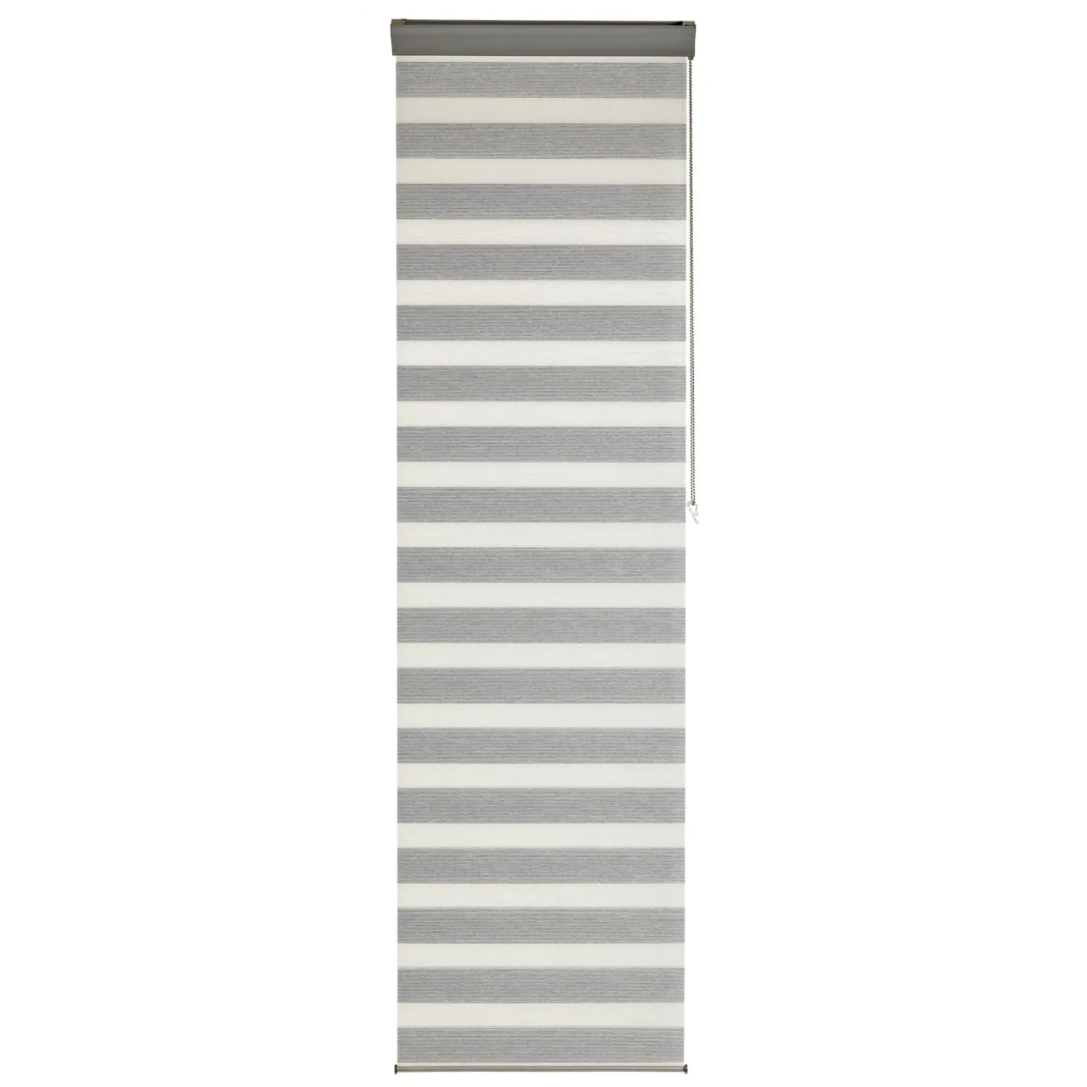 Store jour/nuit SOLSTICE coloris blanc / noir 60 x 250 cm - 4MURS