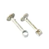 Support barre à rideau CERUSITE blanc / doré 1,9 cm de 9,0 à 14 cm