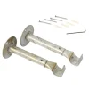 Support barre à rideau CERUSITE blanc / doré 1,9 cm de 16,5 à 23 cm