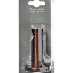 Support barre à rideau GLACAGE chocolat 2 cm 7 cm - 4MURS