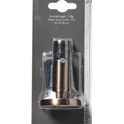 Support barre à rideau GLACAGE chocolat 2 cm 7 cm - 4MURS