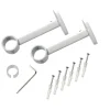 Support barre à rideau HOWLITE blanc 1,9 cm de 9,0 à 14 cm - 4MURS