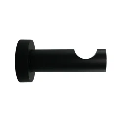 Support barre à rideau JURA noir diamètre barre 2,8 cm 8 cm - 4MURS