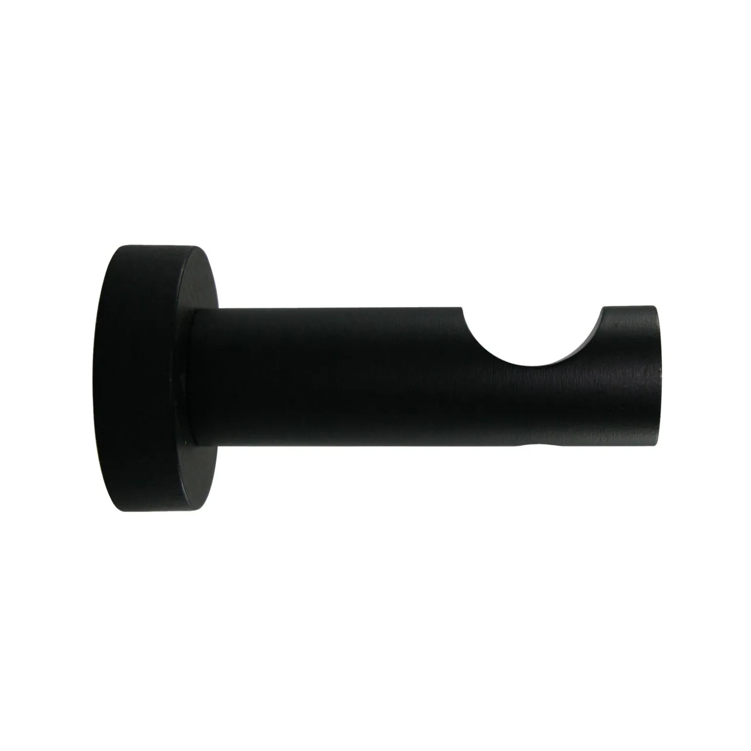 Support barre à rideau JURA noir diamètre barre 2,8 cm 8 cm - 4MURS