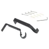 Support barre à rideau OBSIDIENNE noir 1,9 cm de 11,5 à 15,5 cm
