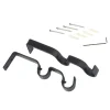 Support barre à rideau OBSIDIENNE noir 1,9 cm de 9,5 à 15,5 cm - 4MURS
