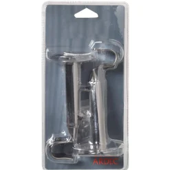 Support barre à rideau ONYX noir miroir 1,9 cm de 16,5 à 23 cm - 4MURS