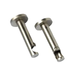 Support barre à rideau PYRITE nickel satin 1,9 cm 9,5 cm - 4MURS
