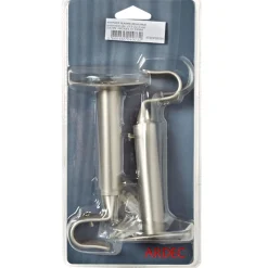 Support barre à rideau PYRITE nickel satin 1,9 cm de 16,5 à 23 cm