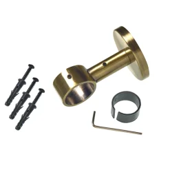 Support barre à rideau TOMBAC laiton vieilli 2,8 cm 6,5 cm - 4MURS