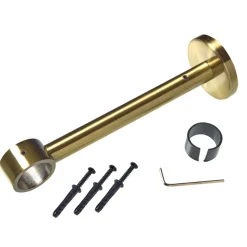 Support barre à rideau TOMBAC laiton vieilli 2,8 cm 17,5 cm - 4MURS