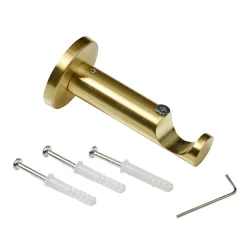 Support barre à rideau TROMPETTE laiton mat 2,8 cm 9,3 cm - 4MURS