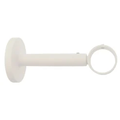 Support barre à rideau VELOURS blanc grainé 2,8 cm de 10,8 à 16 cm
