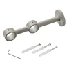 Support barre à rideau VELOURS gris grainé 2,8 cm de 10,0 à 17,5 cm
